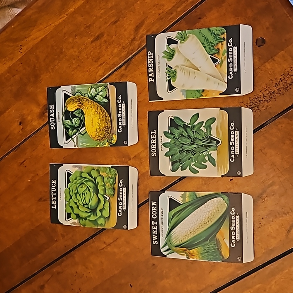 VINTAGE | CARD SEED CO. | SEED PACKET | SET OF 5